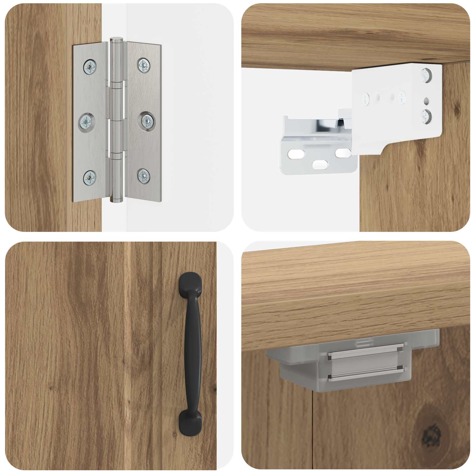 Darttavla Skåp UTRECHT Artisan-ek 52,5 x 10,5 x 53,5 cm