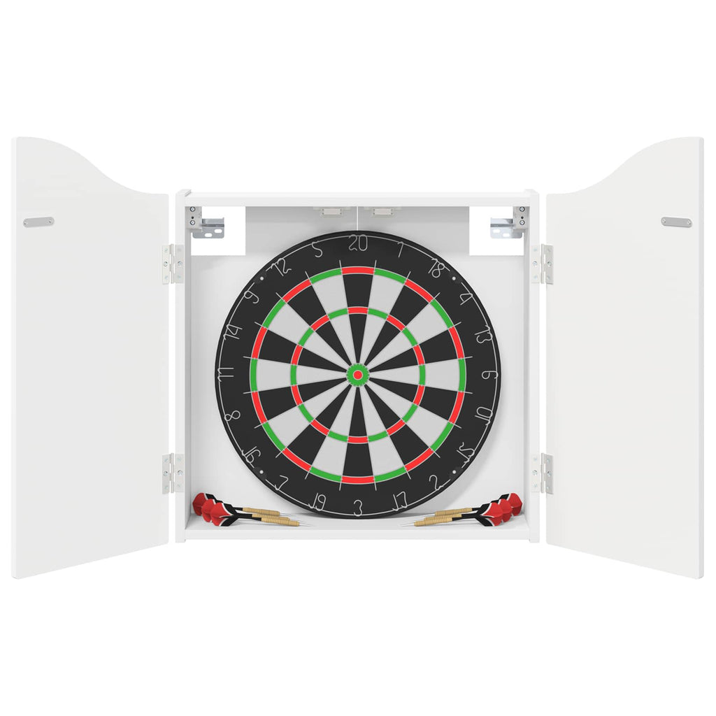 Darttavla Skåp Vit 56 x 12 x 63 cm Konstruerat trä