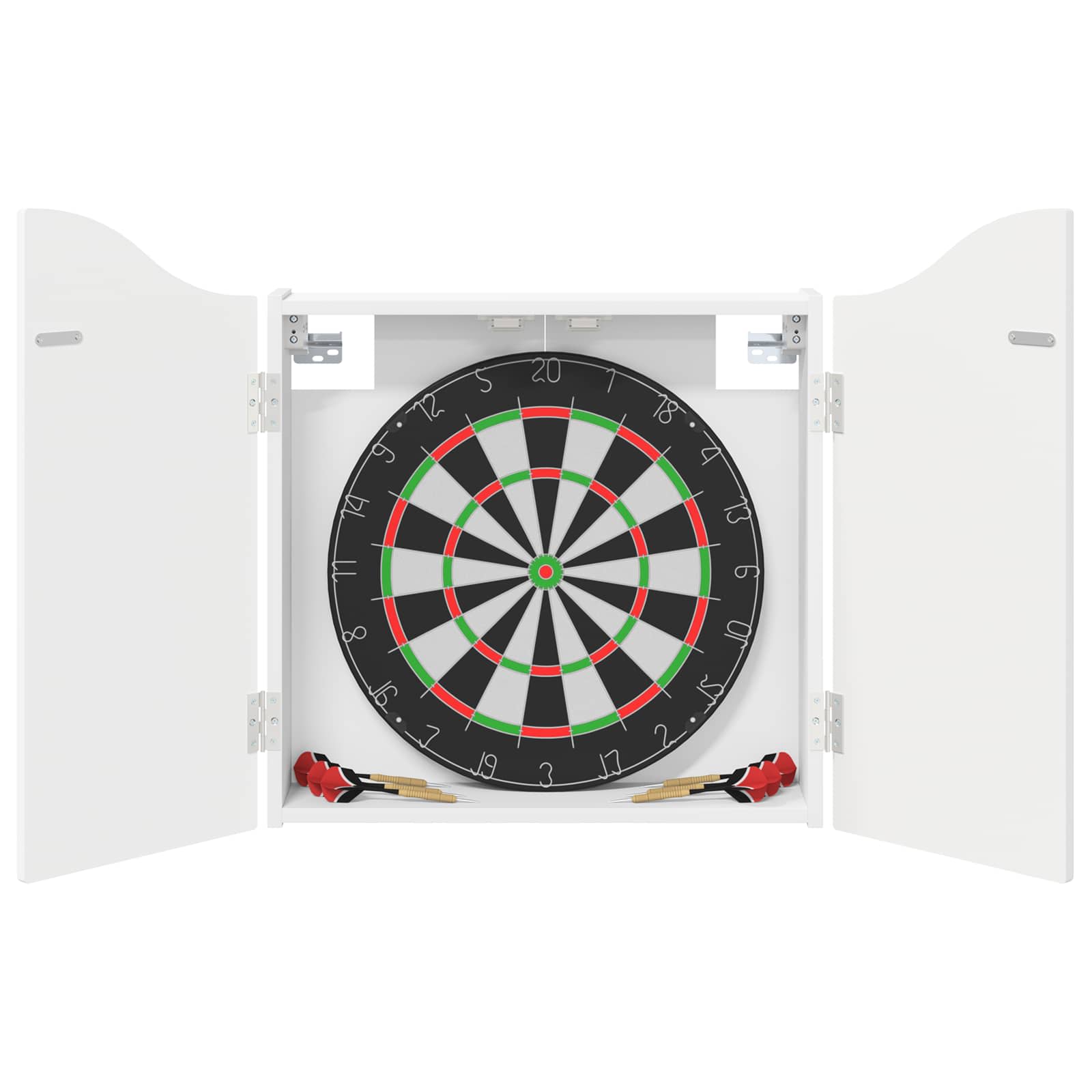 Darttavla Skåp Vit 56 x 12 x 63 cm Konstruerat trä