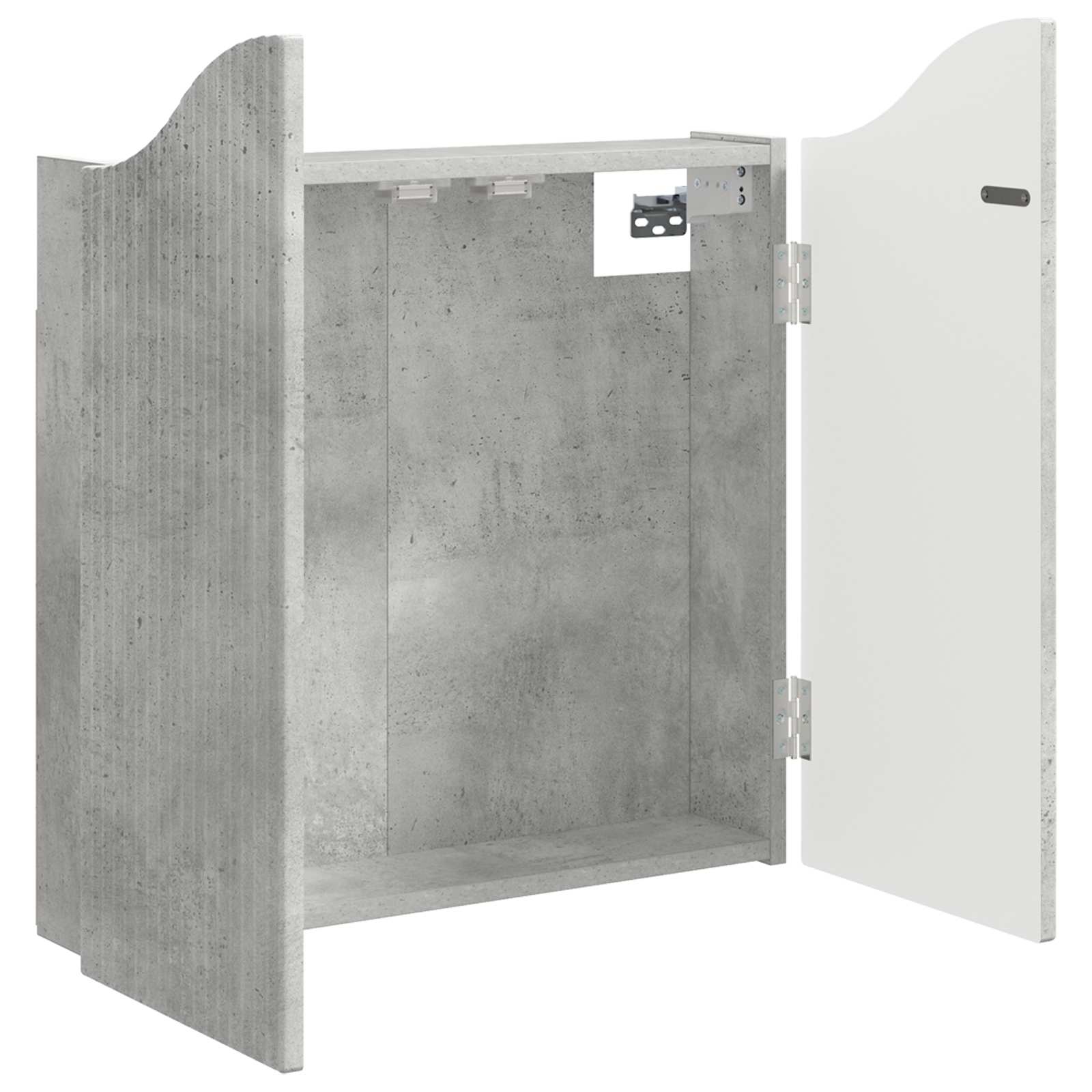 Darttavla Skåp Betonggrå 56 x 12 x 63 cm Konstruerat trä