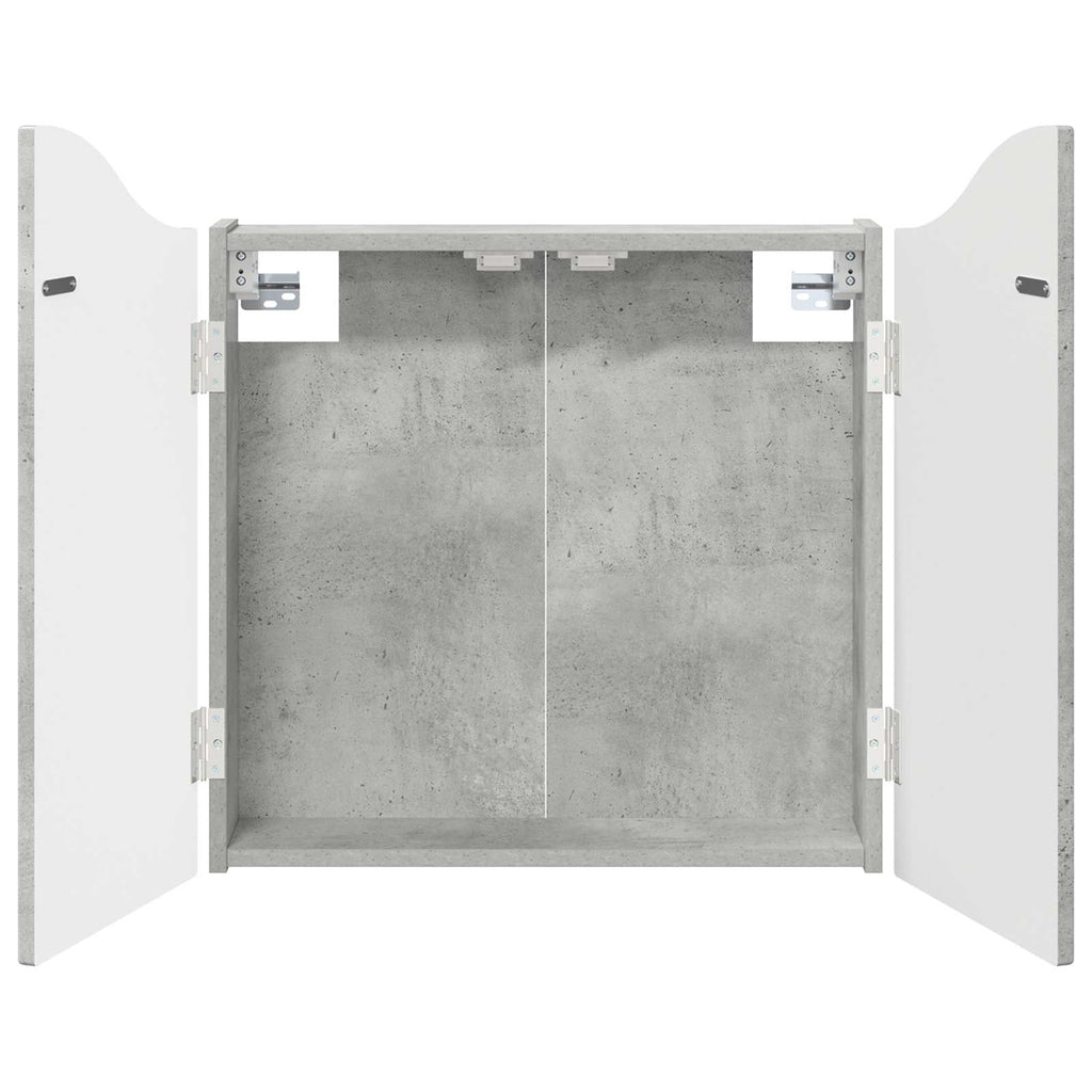 Darttavla Skåp Betonggrå 56 x 12 x 63 cm Konstruerat trä
