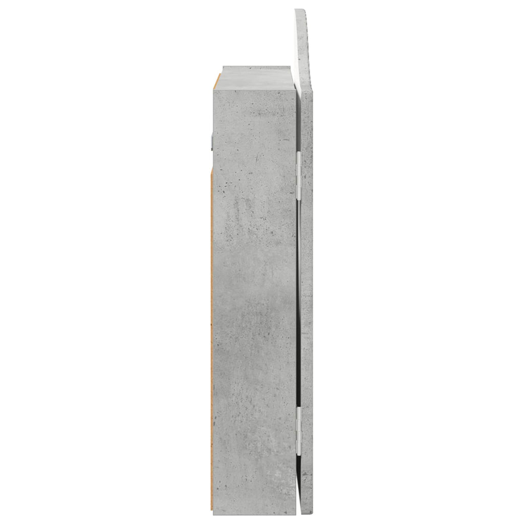 Darttavla Skåp Betonggrå 56 x 12 x 63 cm Konstruerat trä