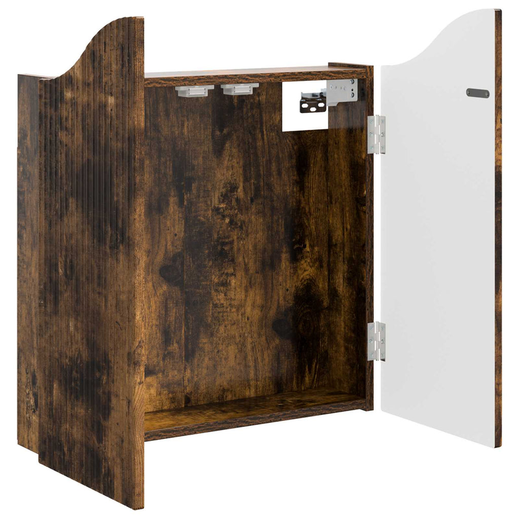 Darttavla Skåp Rökt ek 56 x 12 x 63 cm Konstruerat trä