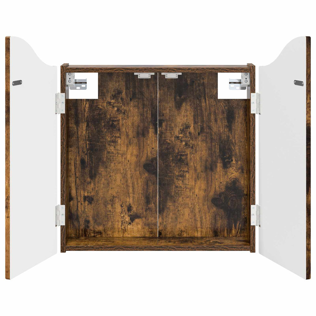 Darttavla Skåp Rökt ek 56 x 12 x 63 cm Konstruerat trä