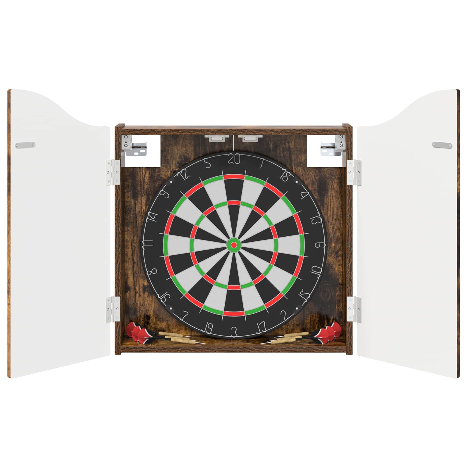 Darttavla Skåp Rökt ek 56 x 12 x 63 cm Konstruerat trä