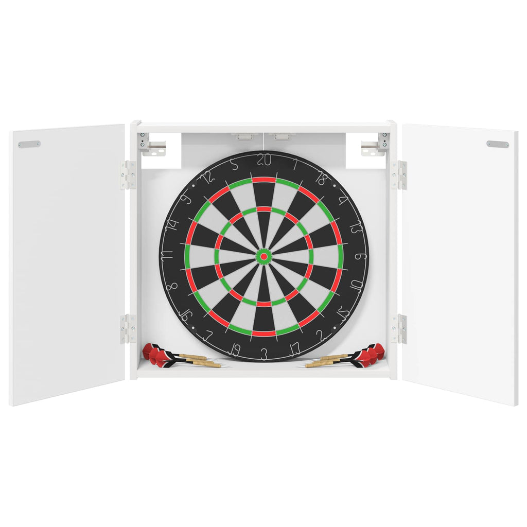Darttavla Skåp Vit 56 x 12 x 53,5 cm Konstruerat trä
