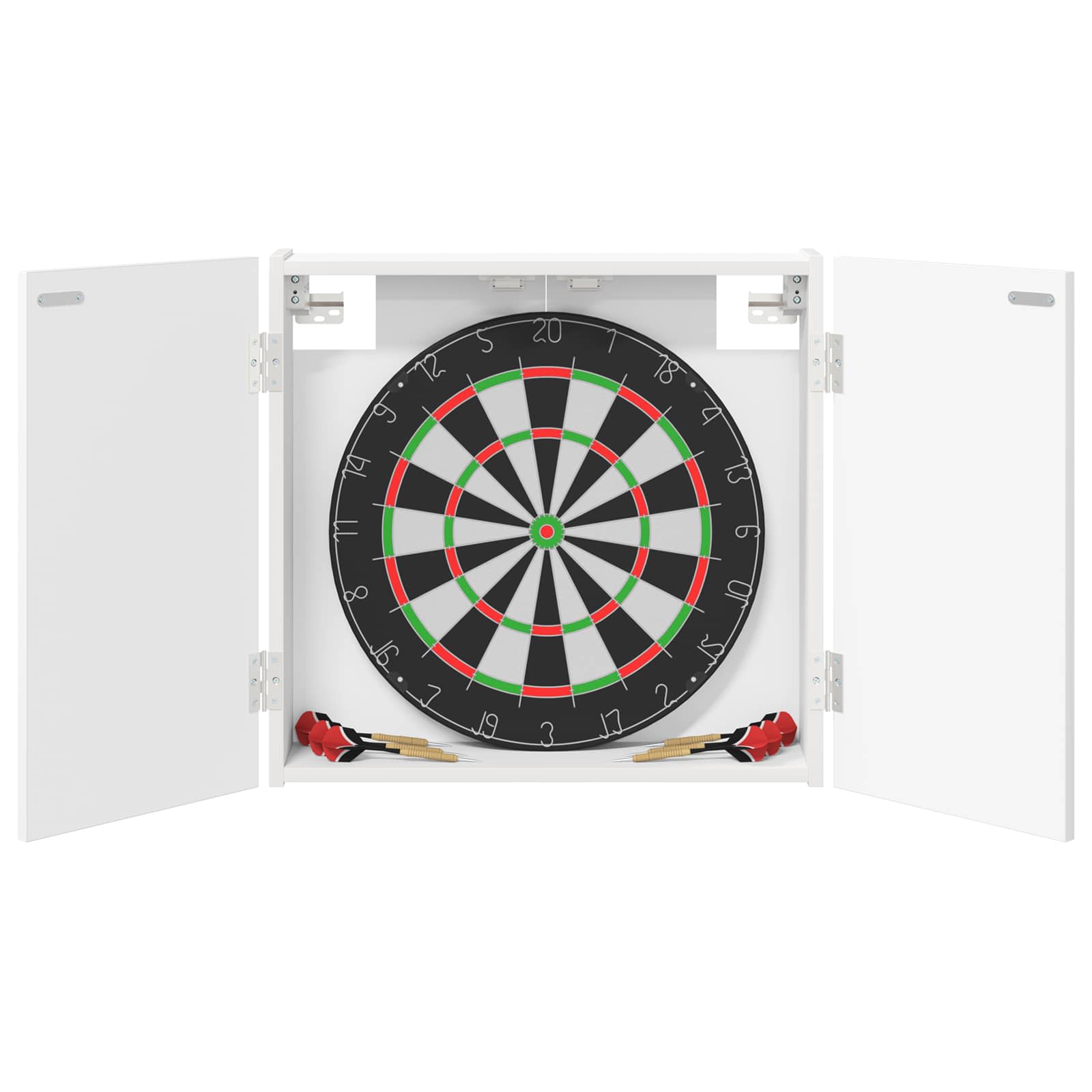 Darttavla Skåp Vit 56 x 12 x 53,5 cm Konstruerat trä