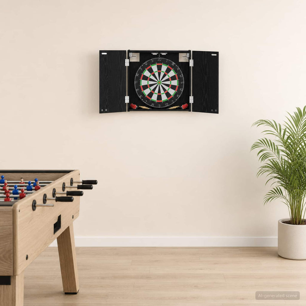 Darttavla Skåp Svart ek 56 x 12 x 53,5 cm Konstruerat trä