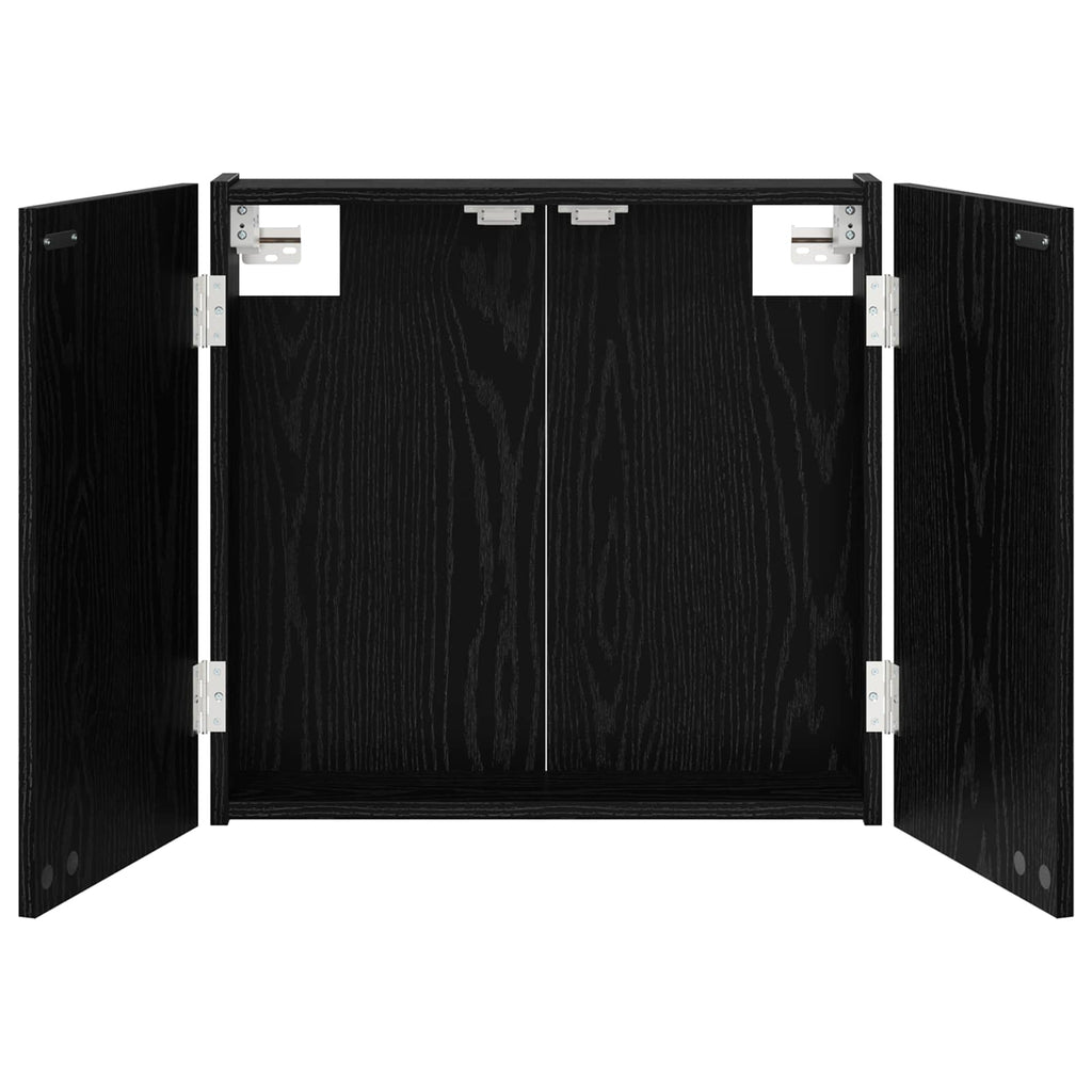 Darttavla Skåp Svart ek 56 x 12 x 53,5 cm Konstruerat trä