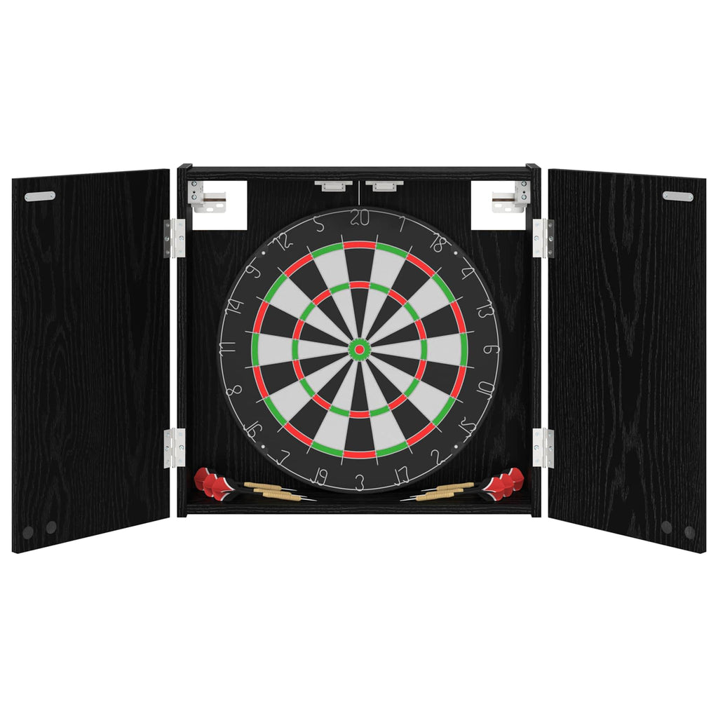 Darttavla Skåp Svart ek 56 x 12 x 53,5 cm Konstruerat trä
