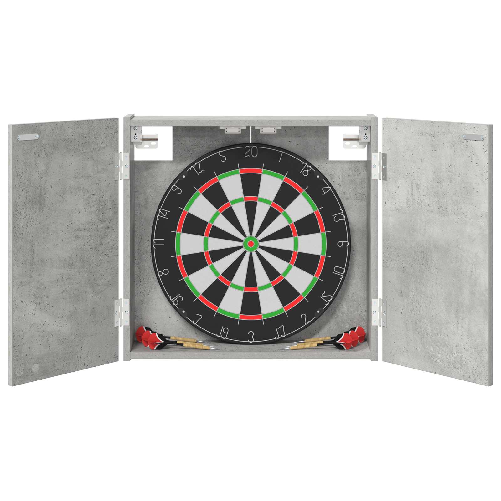 Darttavla Skåp Betonggrå 56 x 12 x 53,5 cm Konstruerat trä