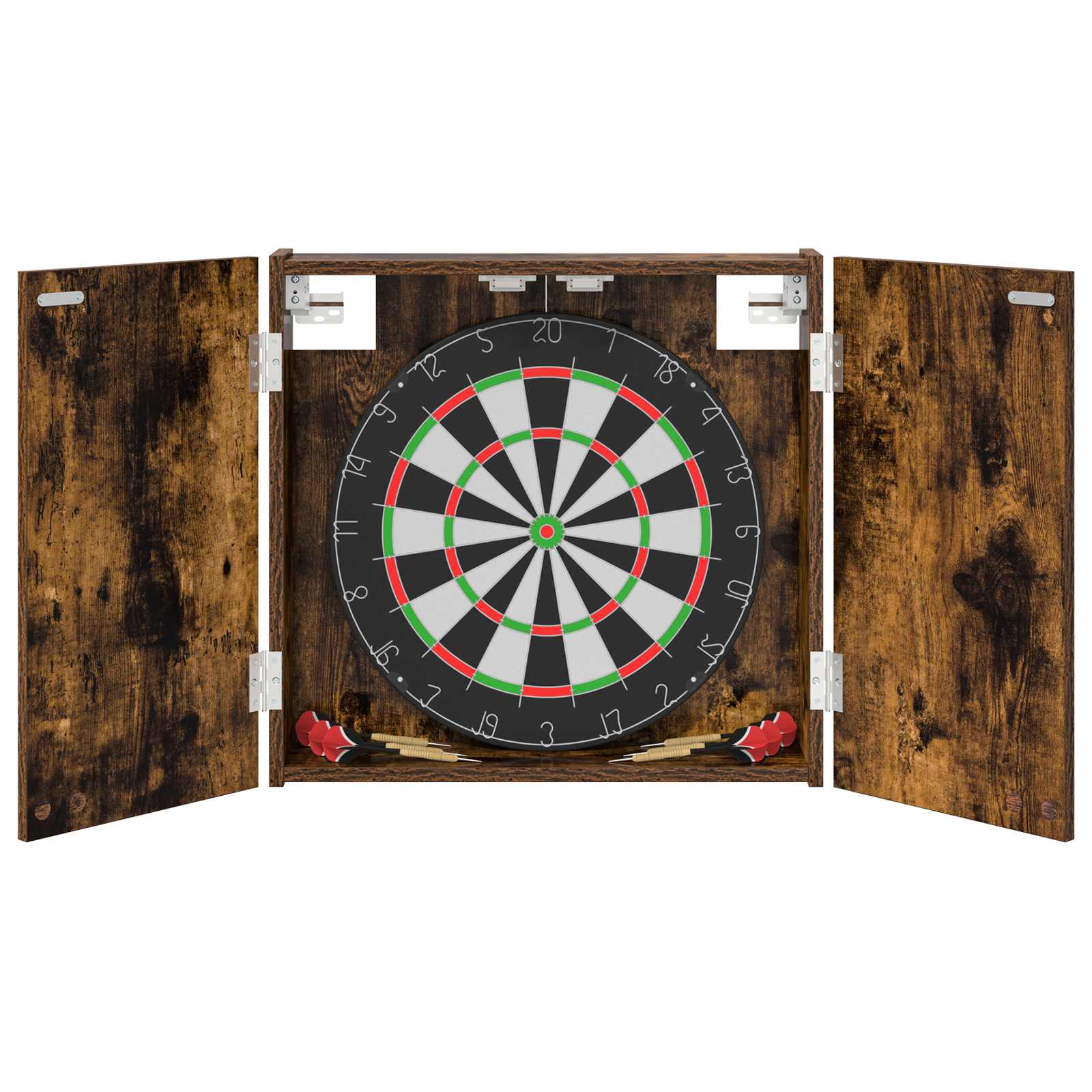 Darttavla Skåp Rökt ek 56 x 12 x 53,5 cm Konstruerat trä