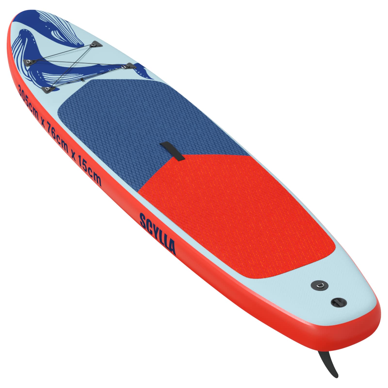 Uppblåsbar Stand Up Paddle Board SCYLLA 305 x 76 x 15 cm Blå