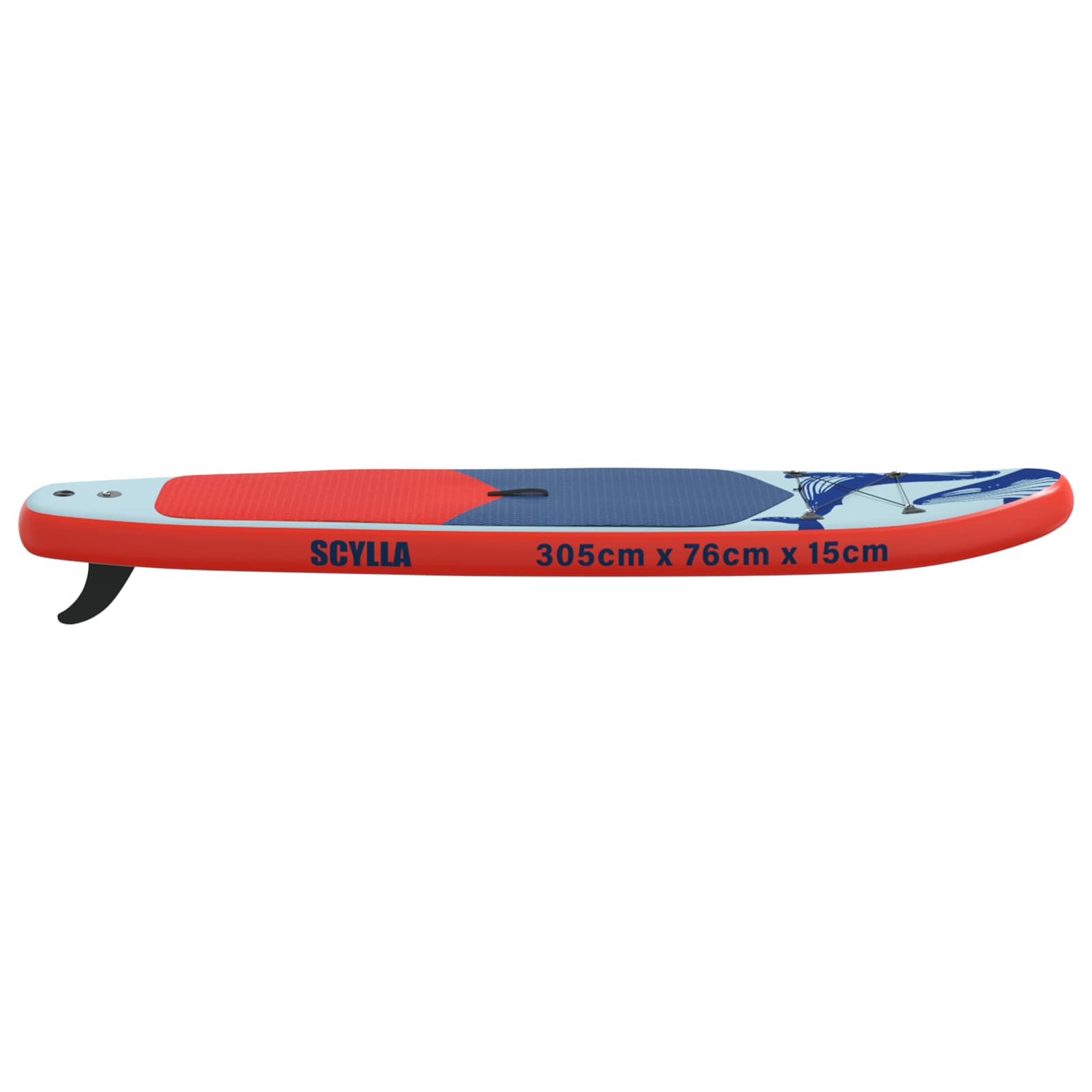 Uppblåsbar Stand Up Paddle Board SCYLLA 305 x 76 x 15 cm Blå