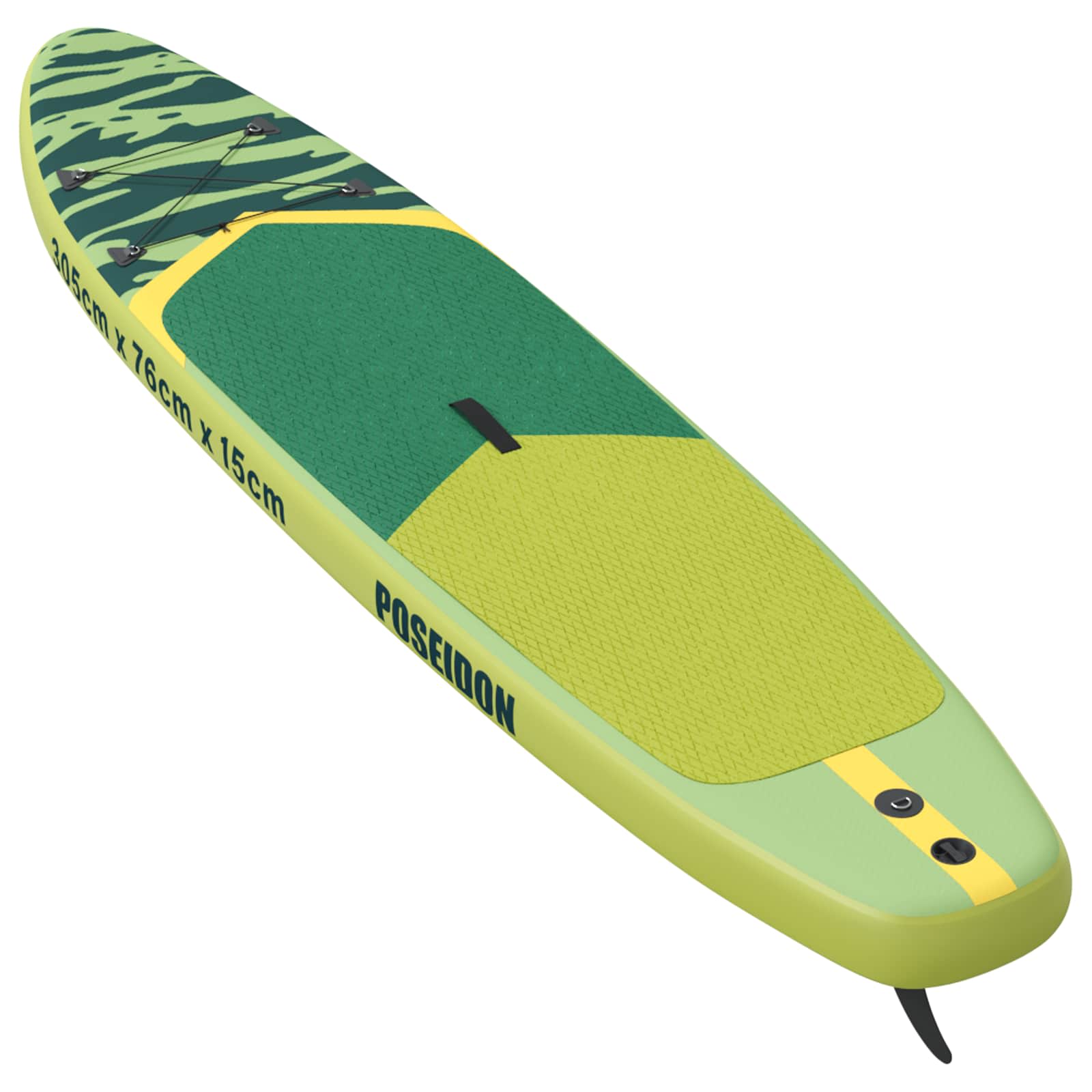 Uppblåsbar Stand Up Paddle Board POSEIDON 305 x 76 x 15 cm Grön
