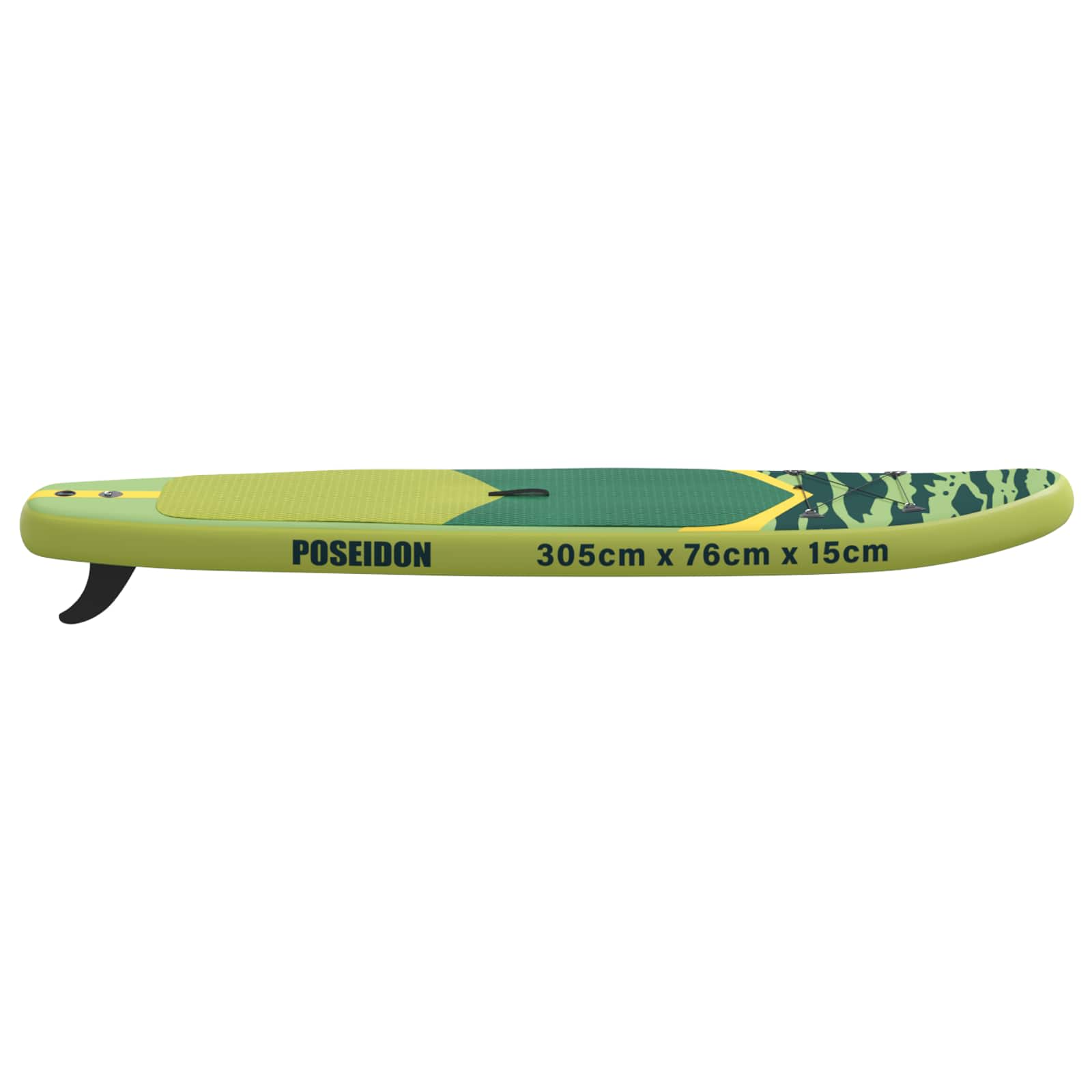 Uppblåsbar Stand Up Paddle Board POSEIDON 305 x 76 x 15 cm Grön