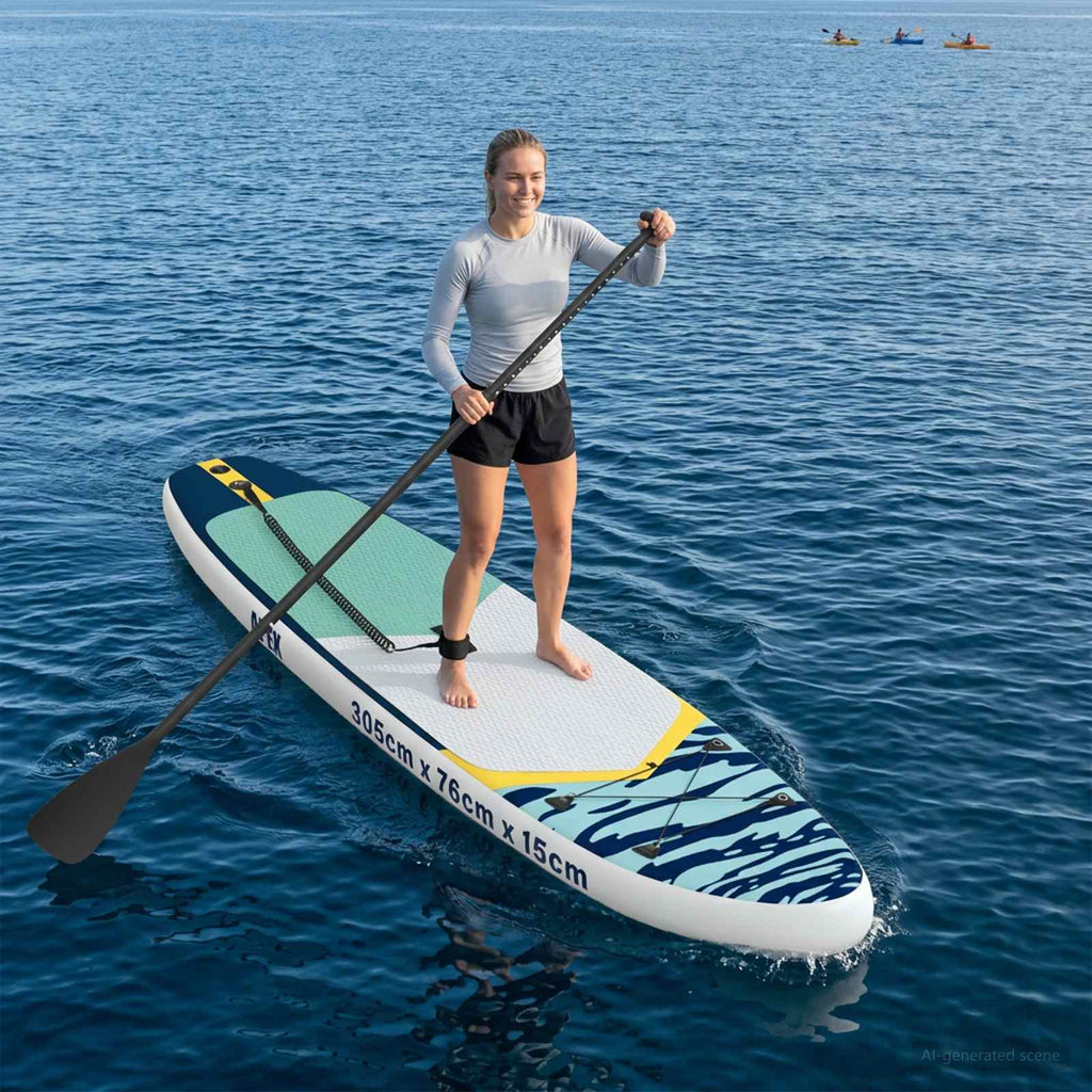 Uppblåsbar Stand Up Paddle Board APEX 305 x 76 x 15 cm Blå för