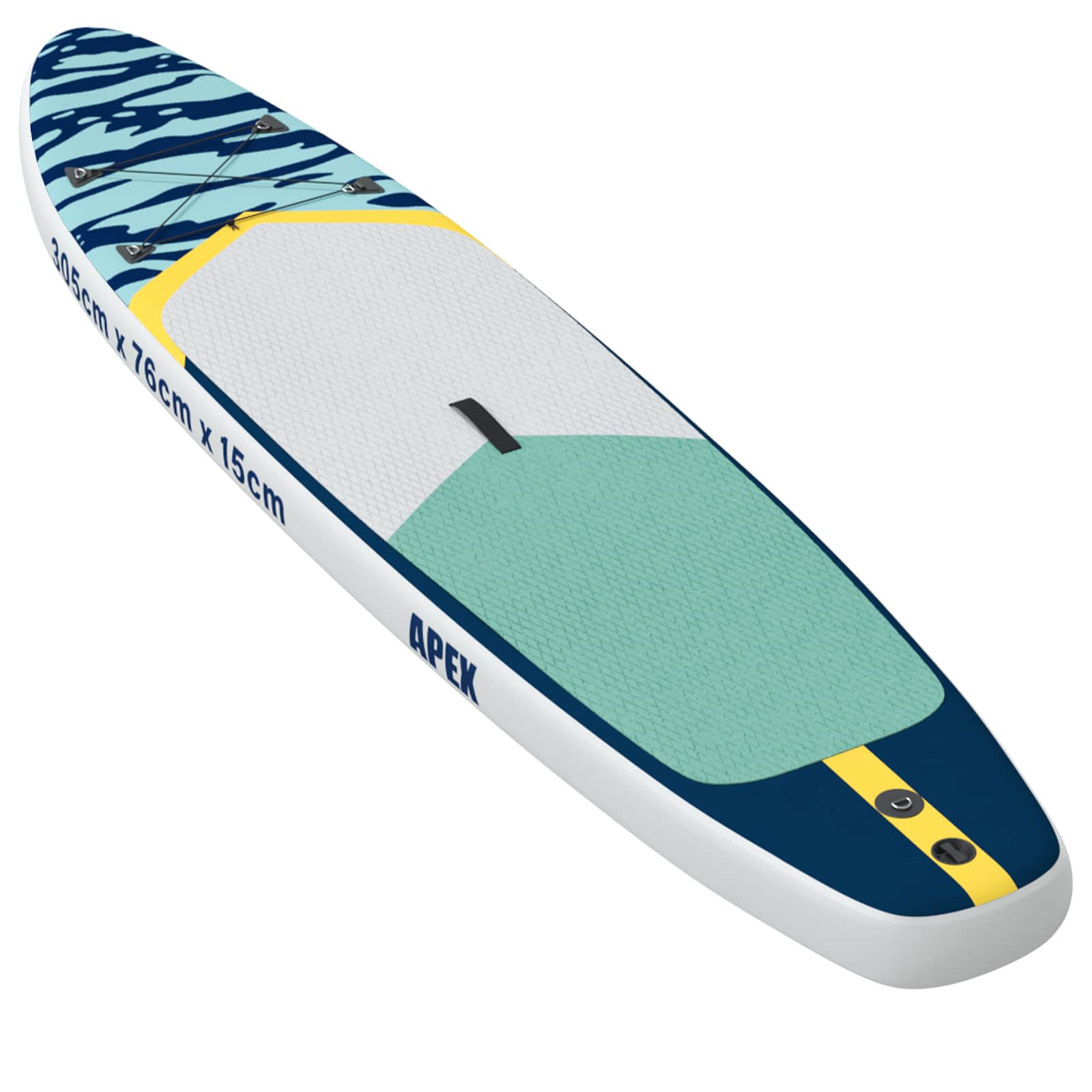 Uppblåsbar Stand Up Paddle Board APEX 305 x 76 x 15 cm Blå för