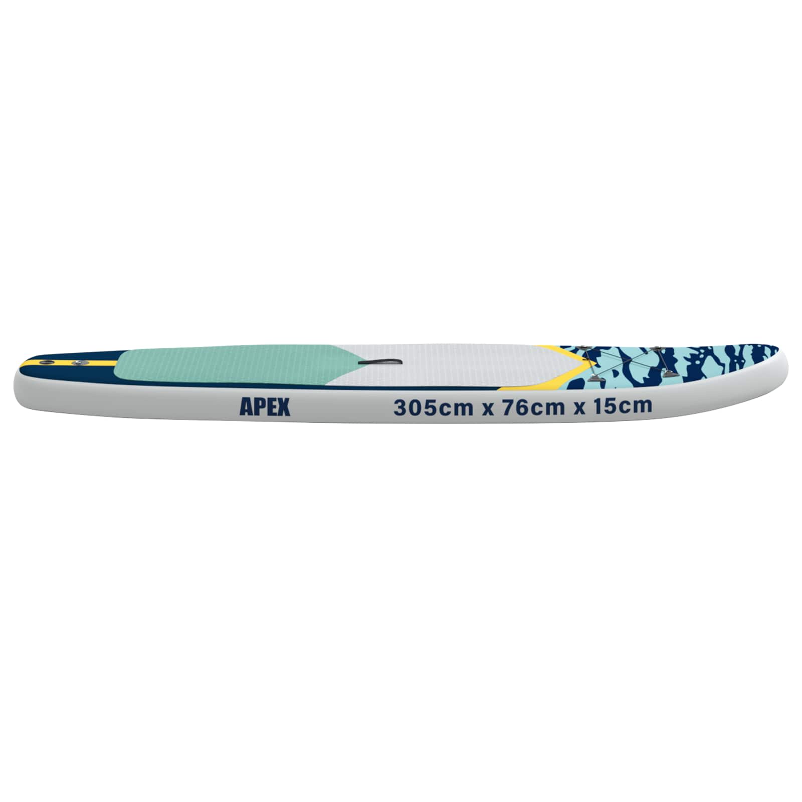 Uppblåsbar Stand Up Paddle Board APEX 305 x 76 x 15 cm Blå för