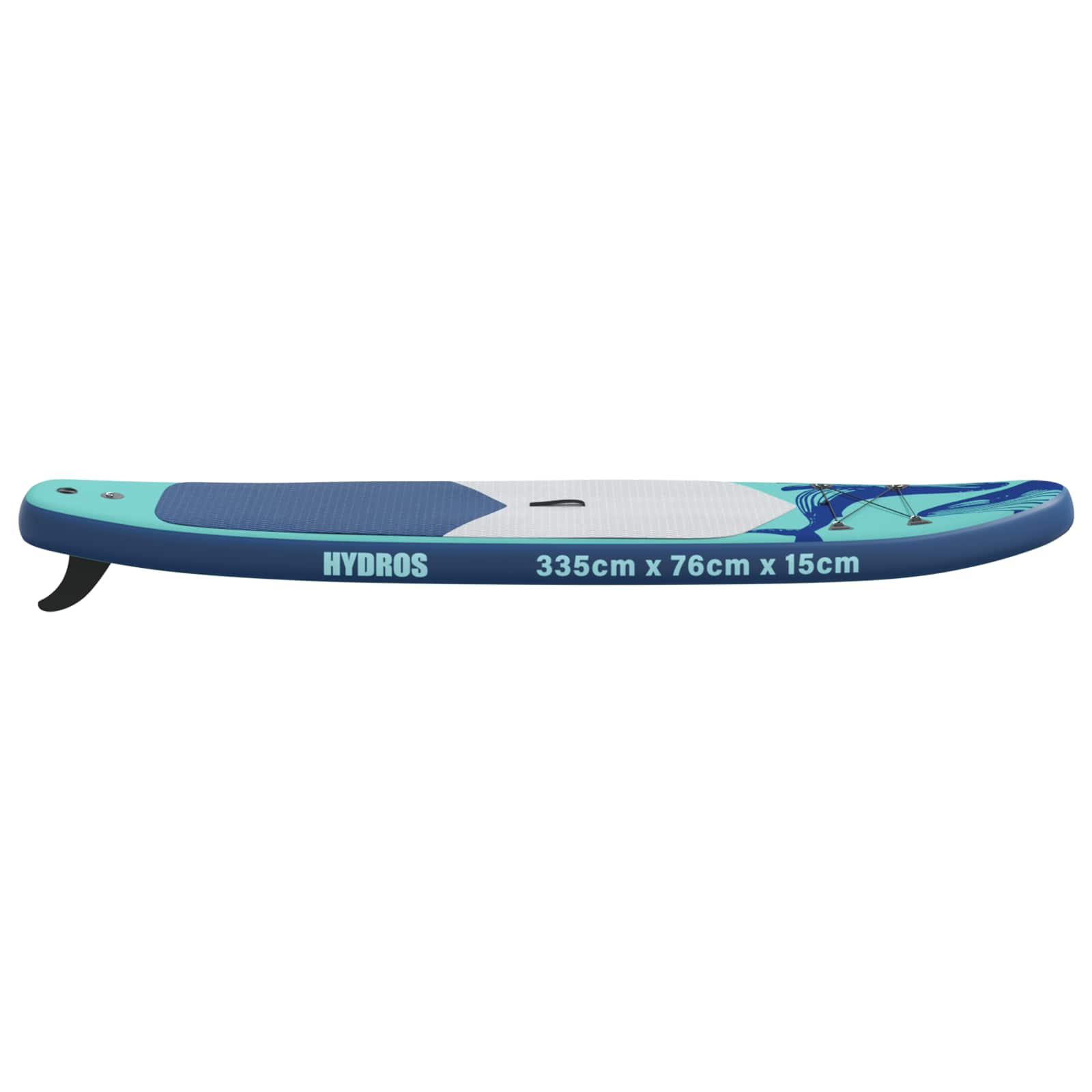 Uppblåsbar Stand Up Paddle Board HYDROS 335 x 76 x 15 cm Turkos