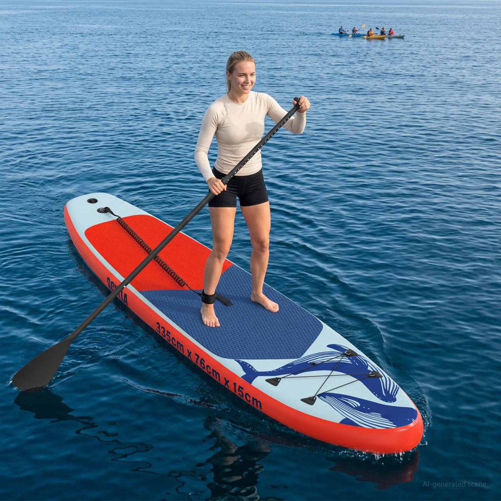 Uppblåsbar Stand Up Paddle Board SCYLLA 335 x 76 x 15 cm Blå