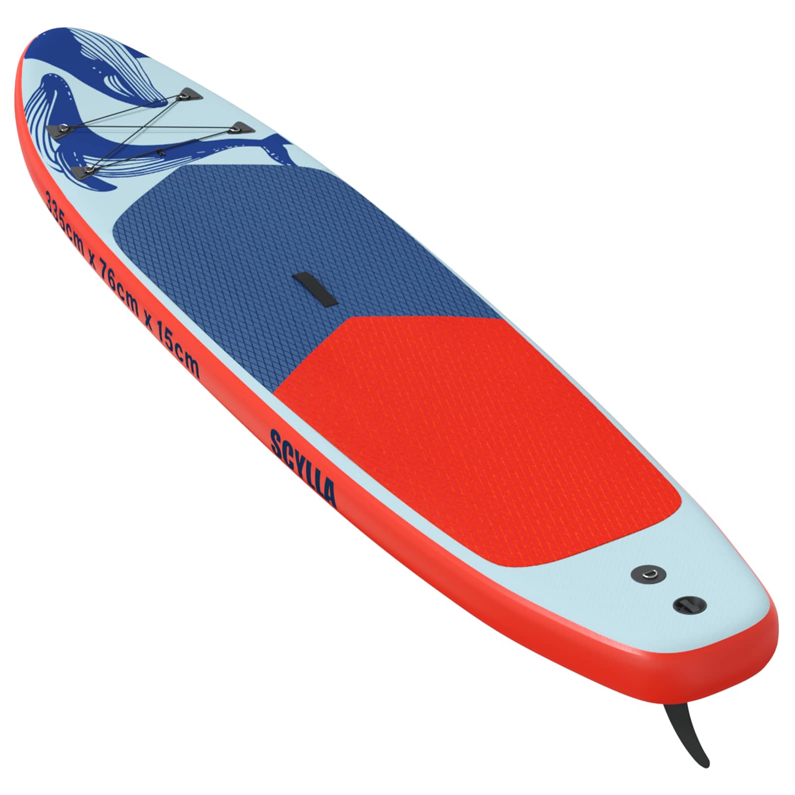 Uppblåsbar Stand Up Paddle Board SCYLLA 335 x 76 x 15 cm Blå