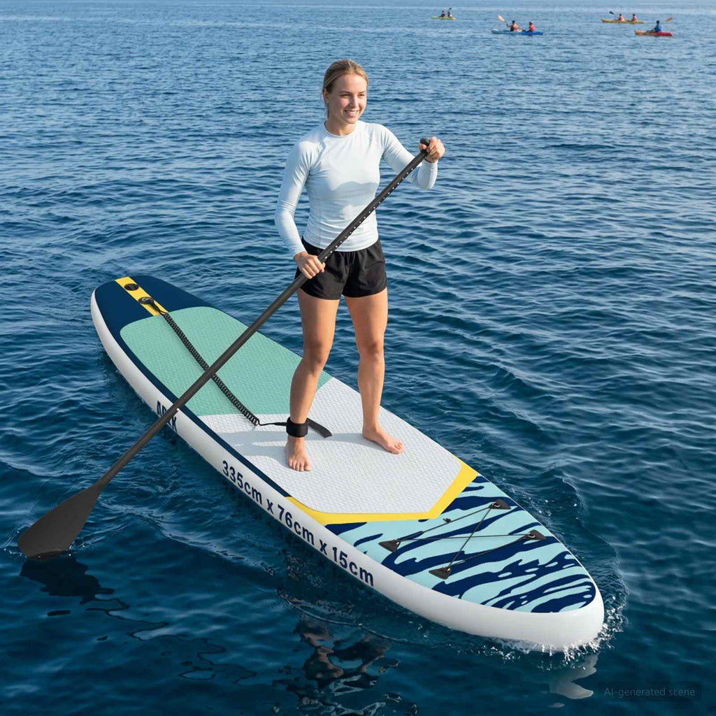 Uppblåsbar Stand Up Paddle Board APEX 335 x 76 x 15 cm Blå för
