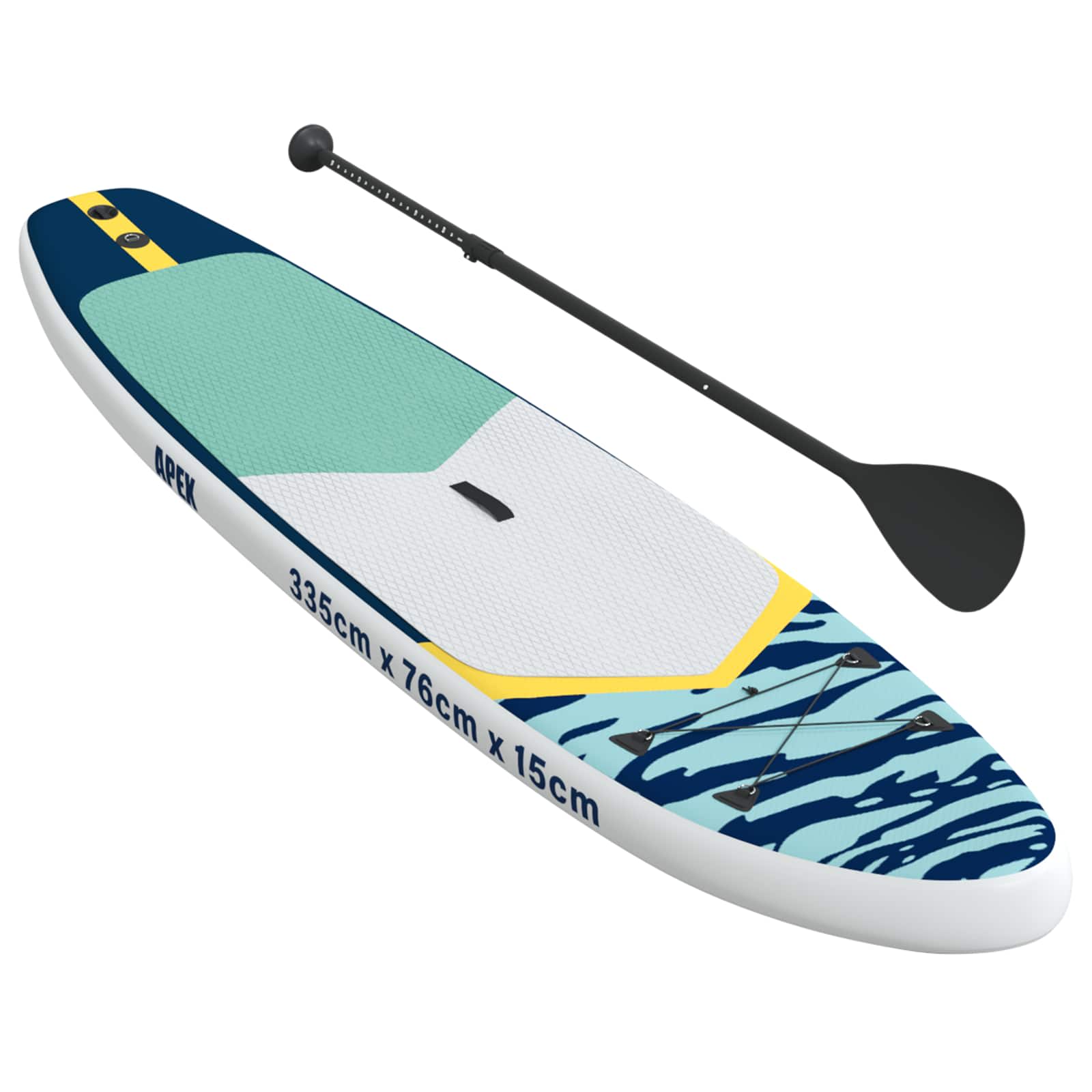 Uppblåsbar Stand Up Paddle Board APEX 335 x 76 x 15 cm Blå för
