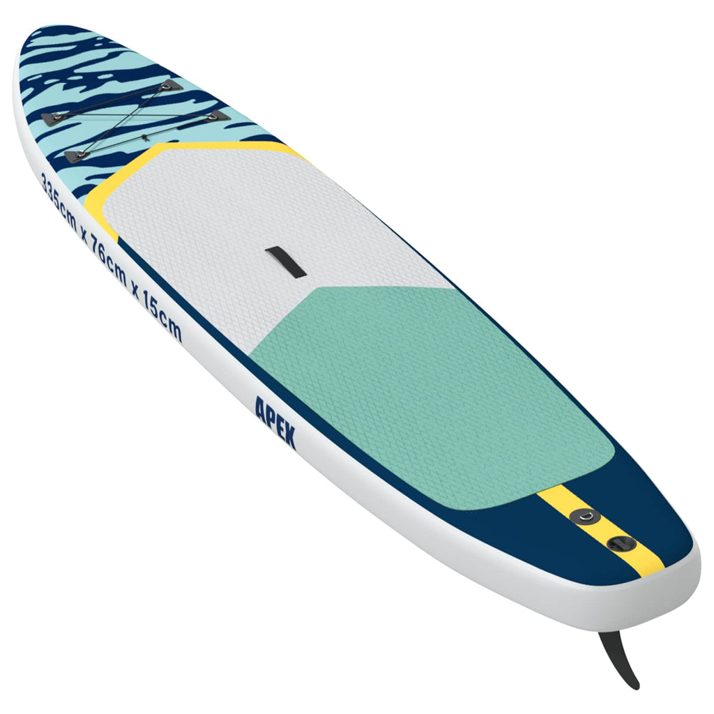 Uppblåsbar Stand Up Paddle Board APEX 335 x 76 x 15 cm Blå för