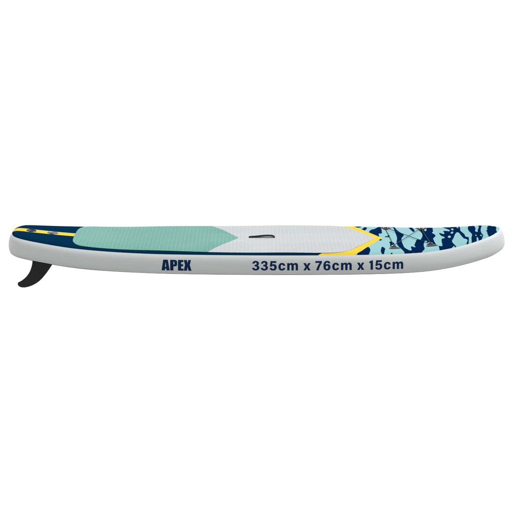 Uppblåsbar Stand Up Paddle Board APEX 335 x 76 x 15 cm Blå för