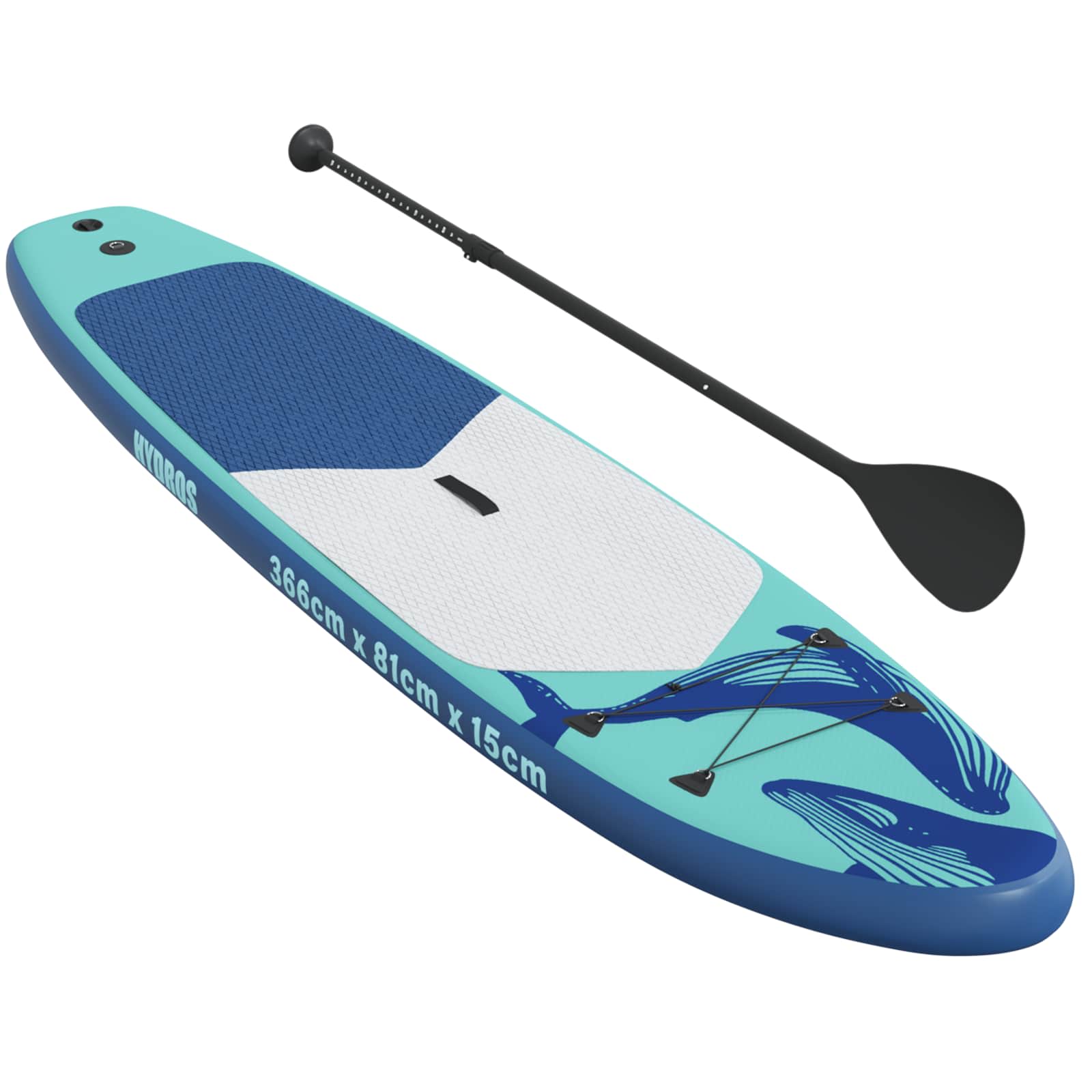 Inflaterbart Stand Up Paddle Board HYDROS 366 x 81 x 15 cm för