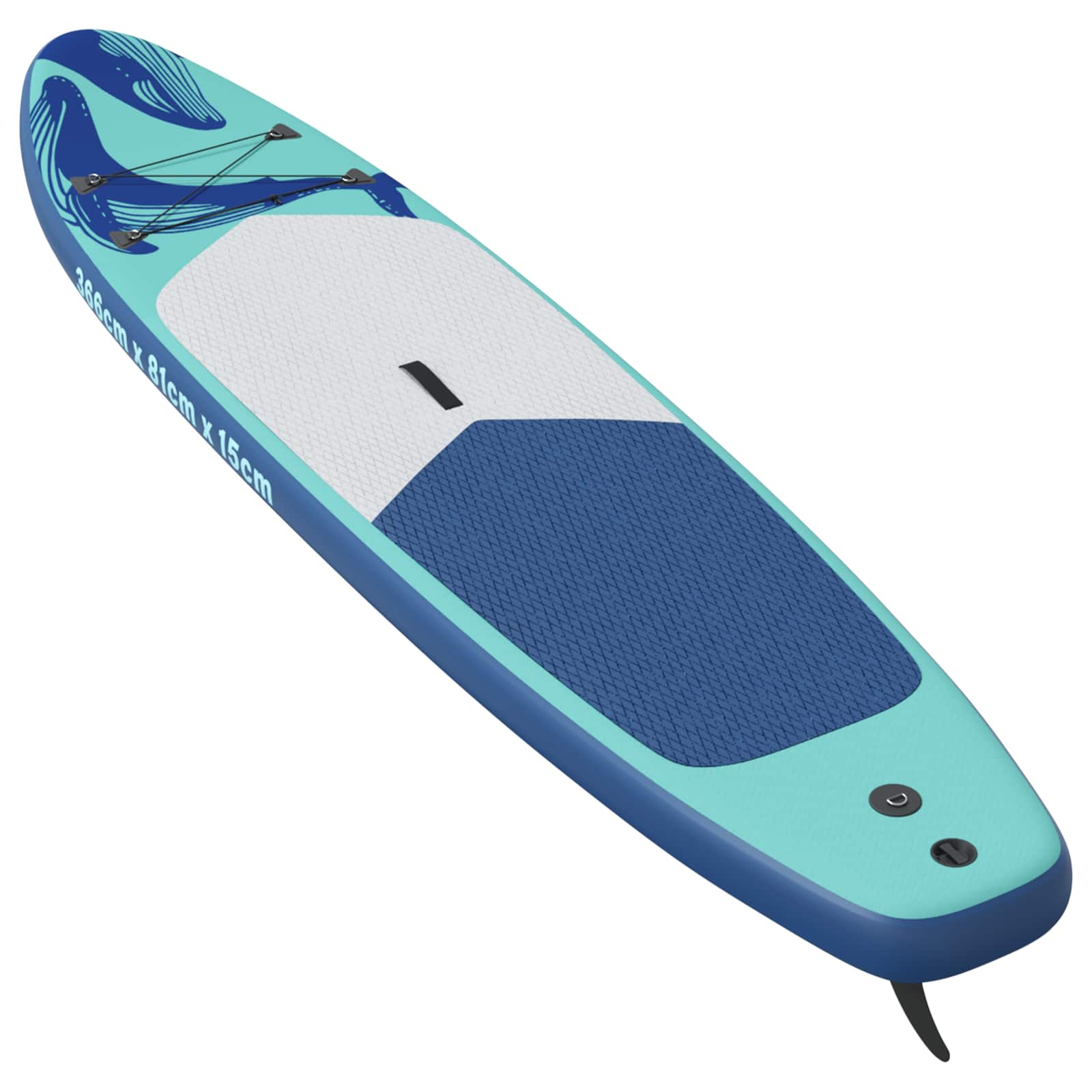 Inflaterbart Stand Up Paddle Board HYDROS 366 x 81 x 15 cm för