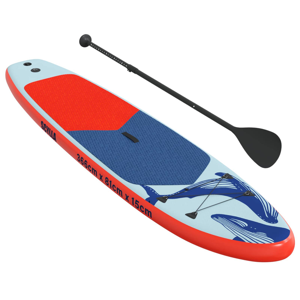 Uppblåsbar Stand Up Paddle Board SCYLLA 366 x 81 x 15 cm Blå