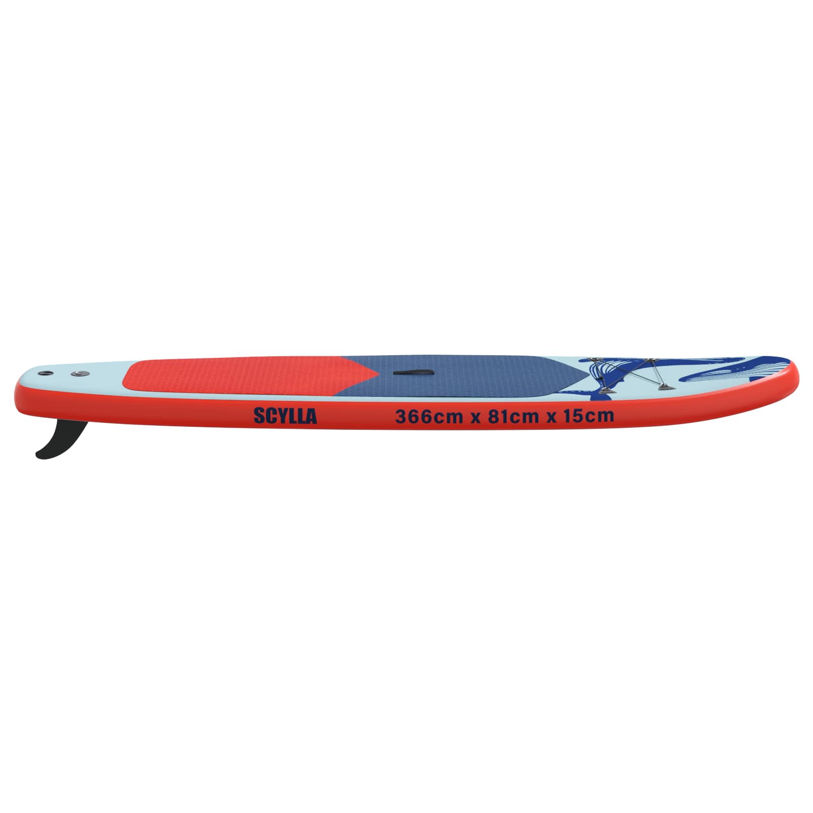 Uppblåsbar Stand Up Paddle Board SCYLLA 366 x 81 x 15 cm Blå