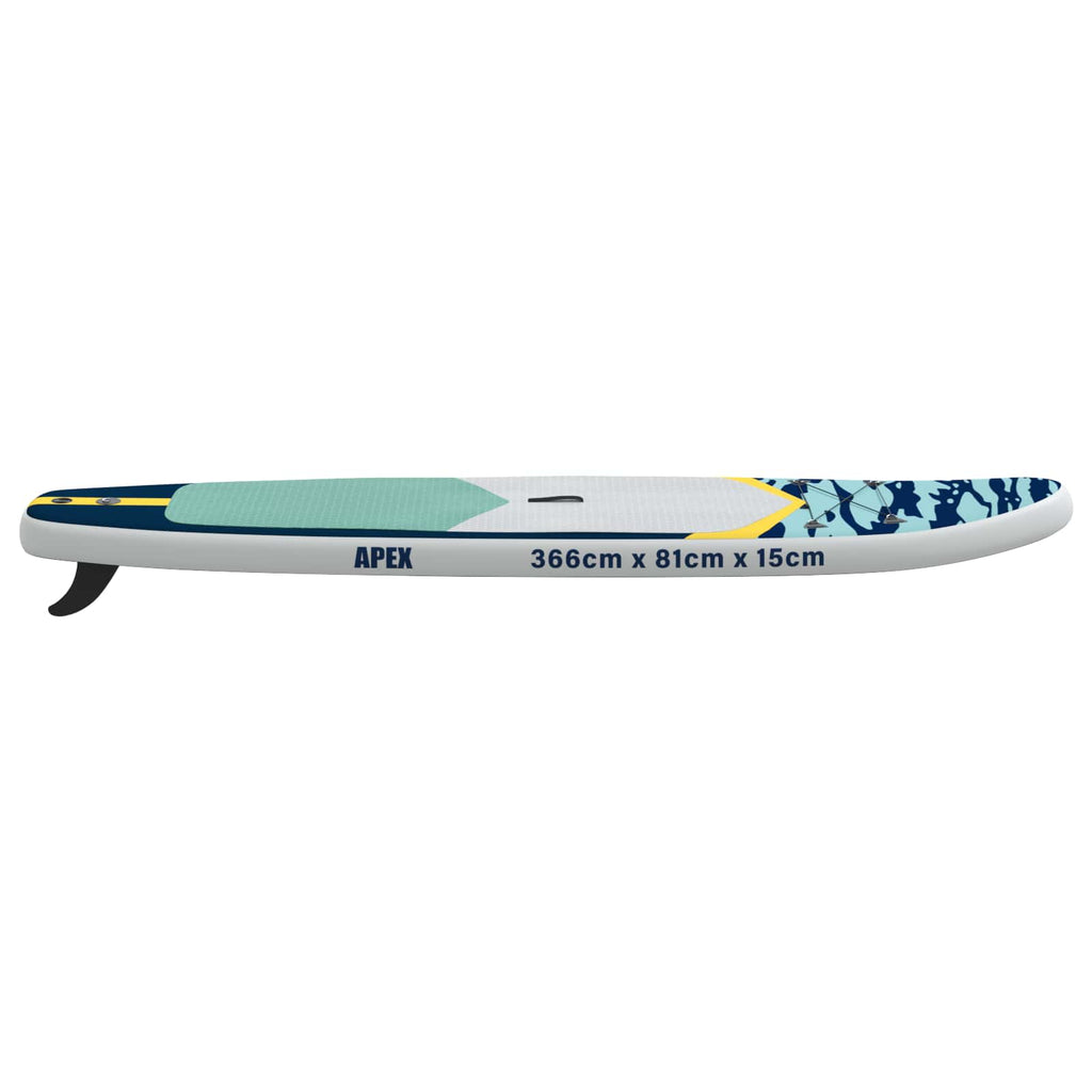 Uppblåsbar Stand Up Paddle Board APEX 366 x 81 x 15 cm Blå för