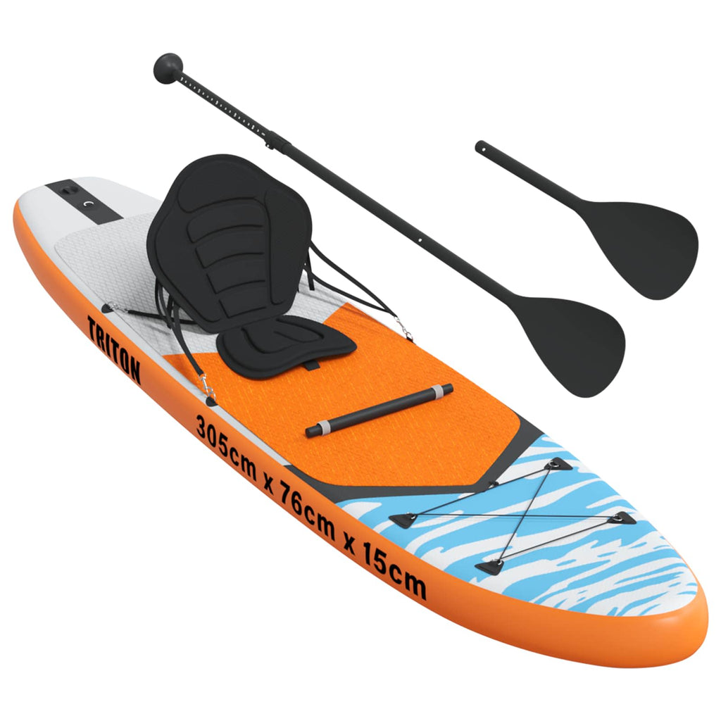 SUP-bräda med sits 2-i-1 TRITON 305 x 76 x 15 cm Blå för