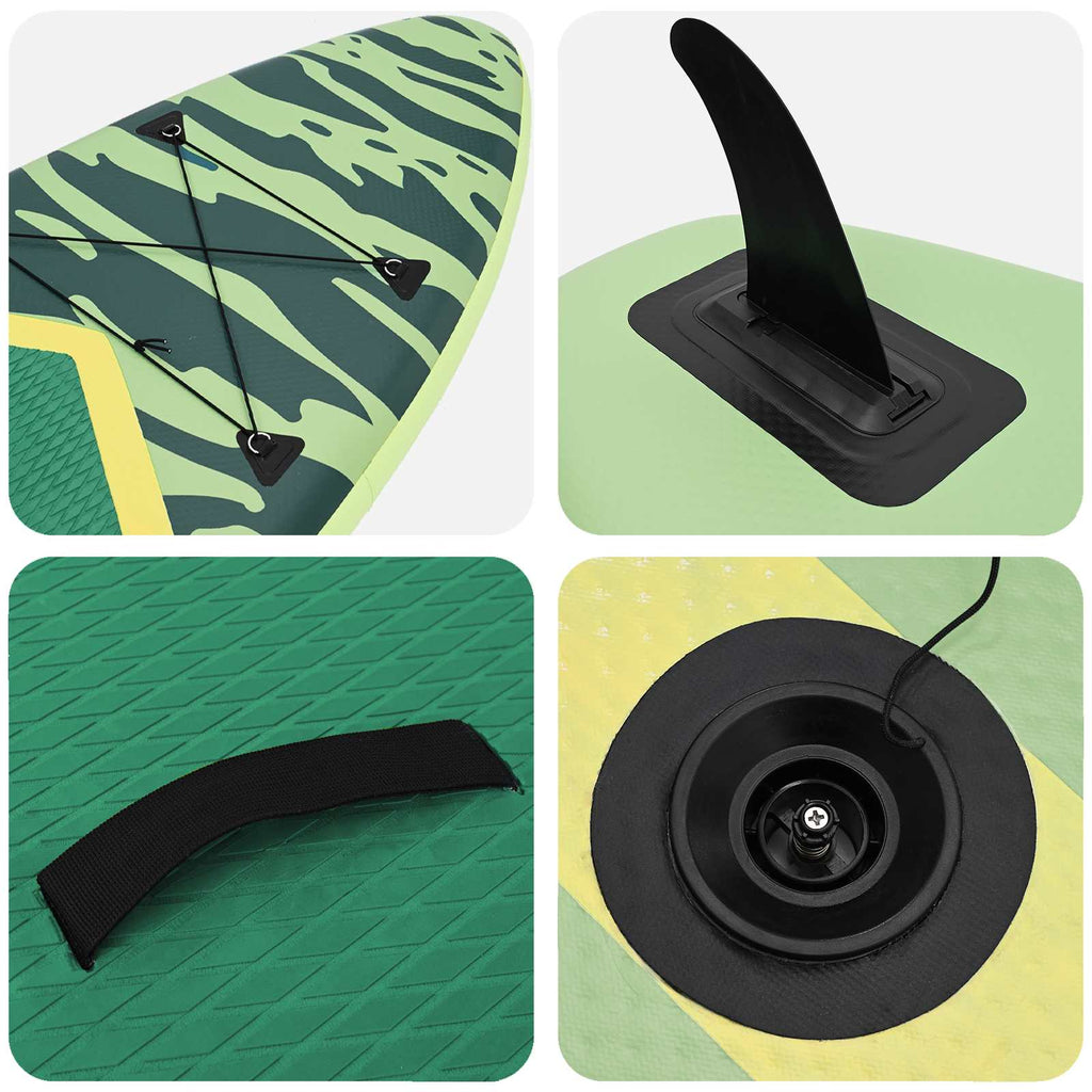 SUP-bräda med sits 2-i-1 POSEIDON 335 x 76 x 15 cm Grön för