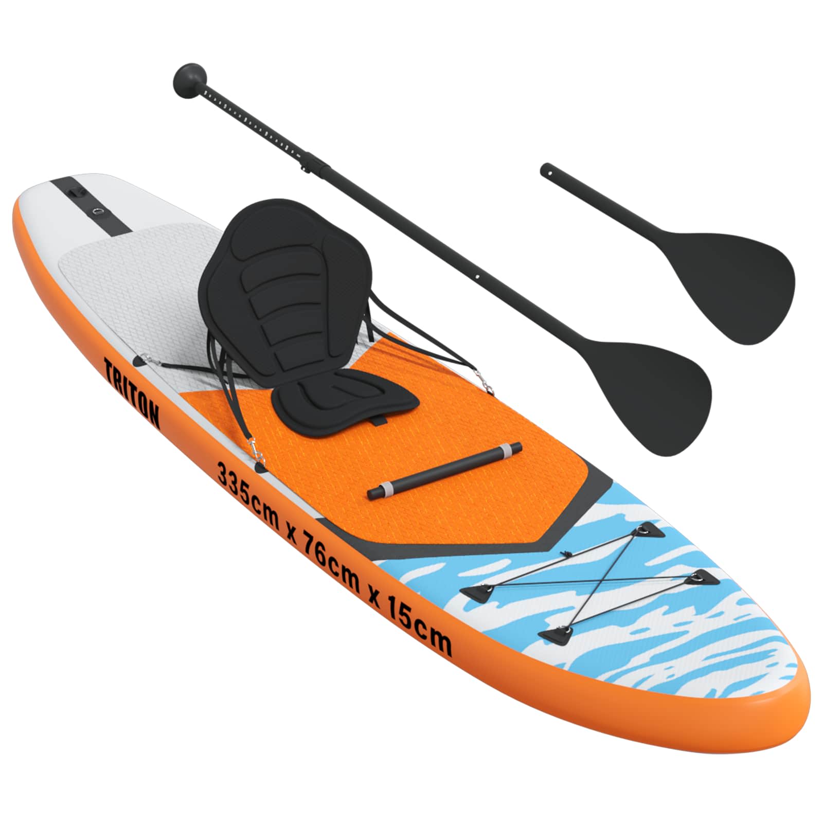 SUP-bräda med sits 2-i-1 TRITON 335 x 76 x 15 cm Blå för