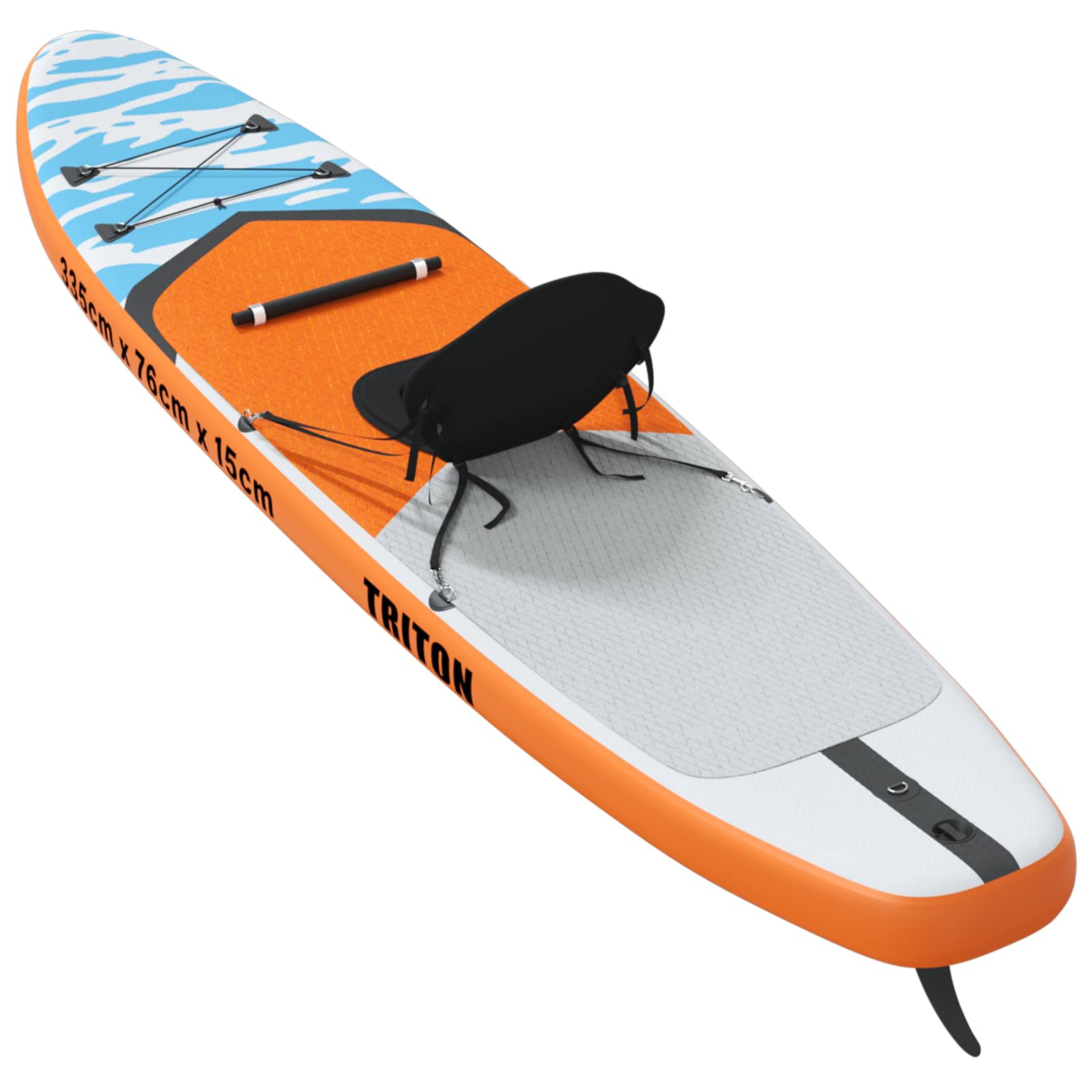 SUP-bräda med sits 2-i-1 TRITON 335 x 76 x 15 cm Blå för