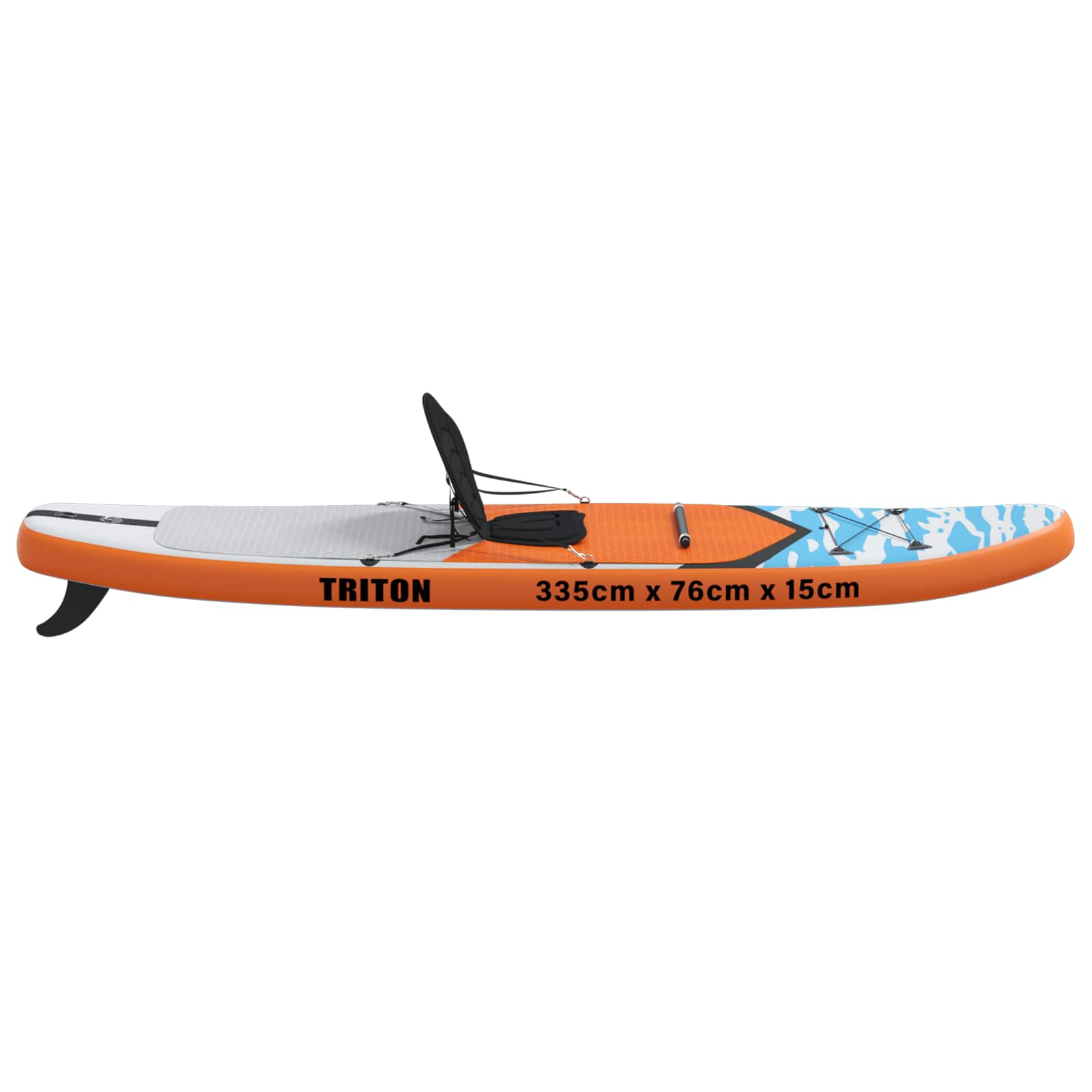 SUP-bräda med sits 2-i-1 TRITON 335 x 76 x 15 cm Blå för