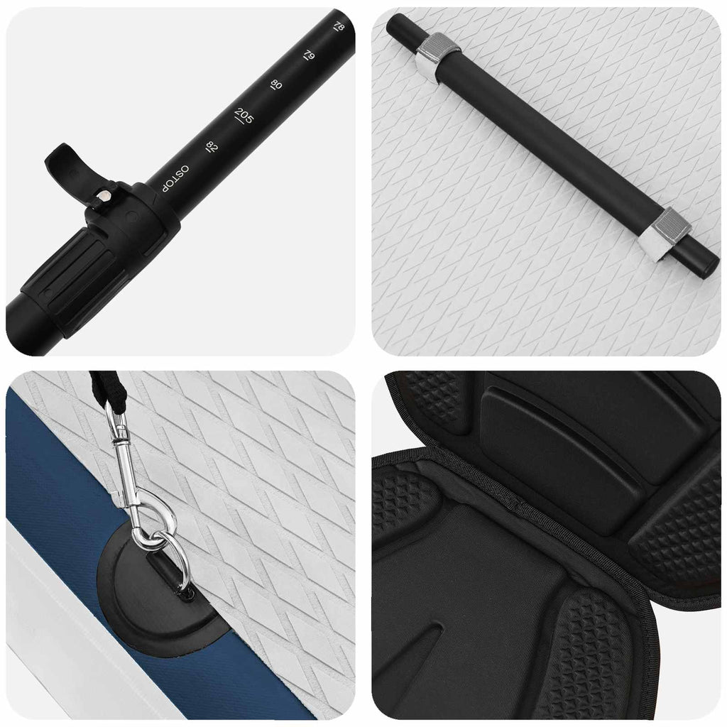SUP-bräda med sits 2-i-1 APEX 366 x 81 x 15 cm Blå för