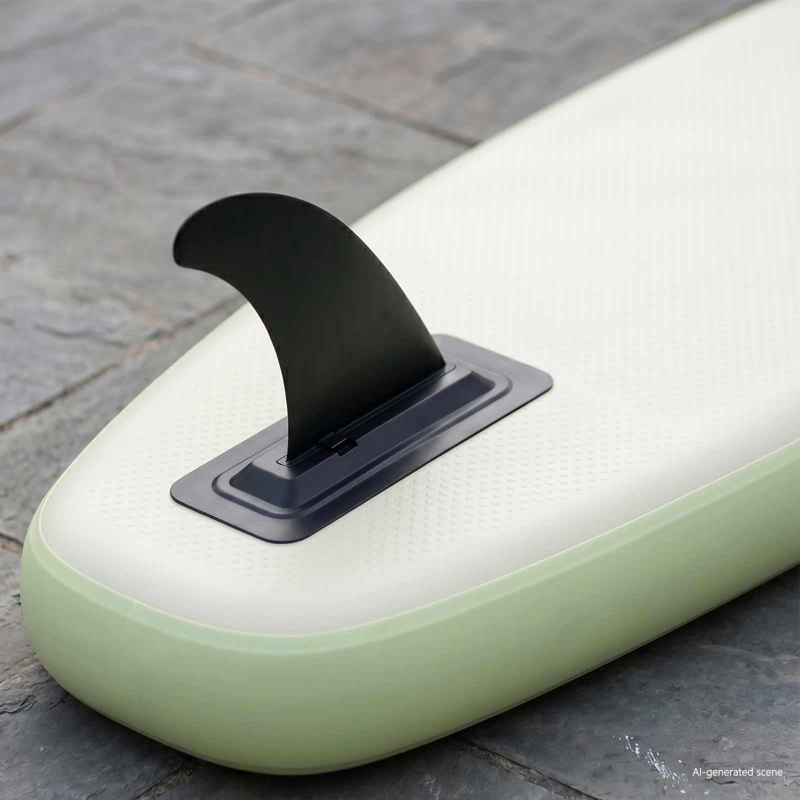 SUP-fin 3,5 x 18 x 21,5 cm Nylon Svart