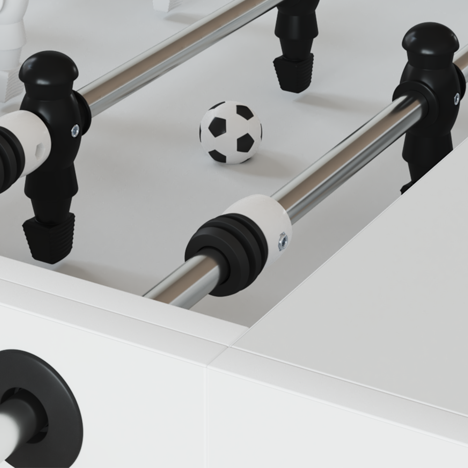 Foosball Bord Bumpers 16 pcs Svart 3 x 3 x 2 cm TPE