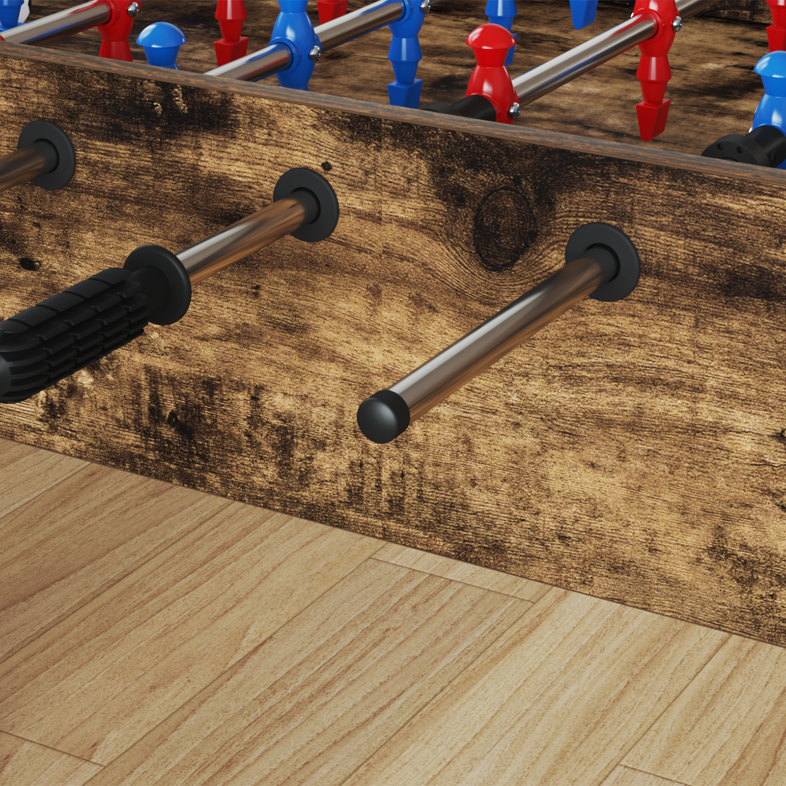Foosball Table End Caps 10 pcs Svart 1,5 x 1,5 x 1 cm PP